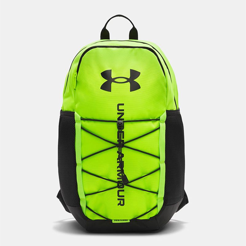 Green and Black Under Armour UA Hustle Sport 6.0 Backpack from O'Neills