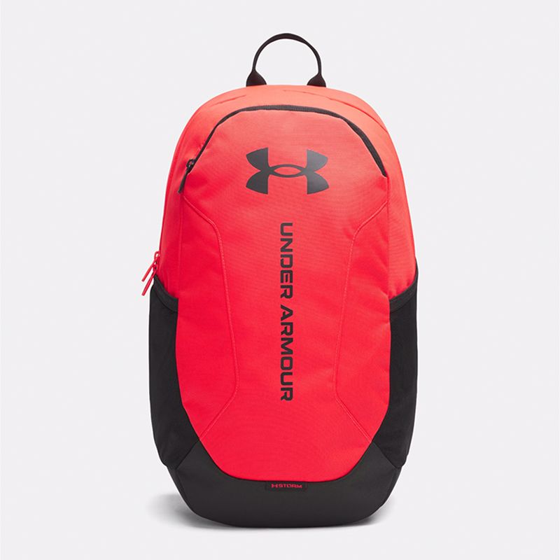 red and black Under Armour UA Hustle Lite Backpack from O'Neills