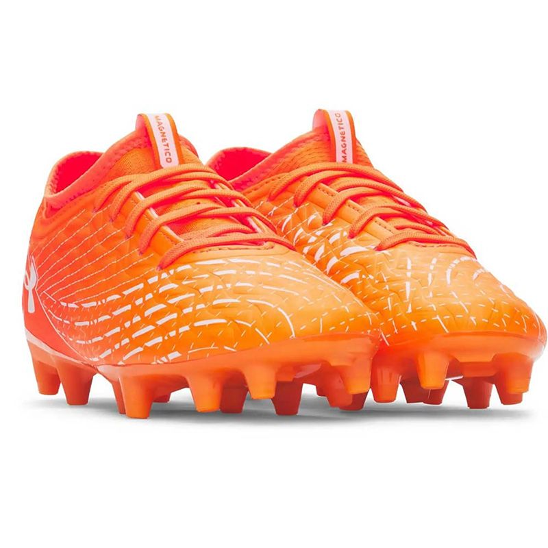 Orange and white Under Armour Men's UA Magnetico Select 5 FG Football Boots from O'Neills