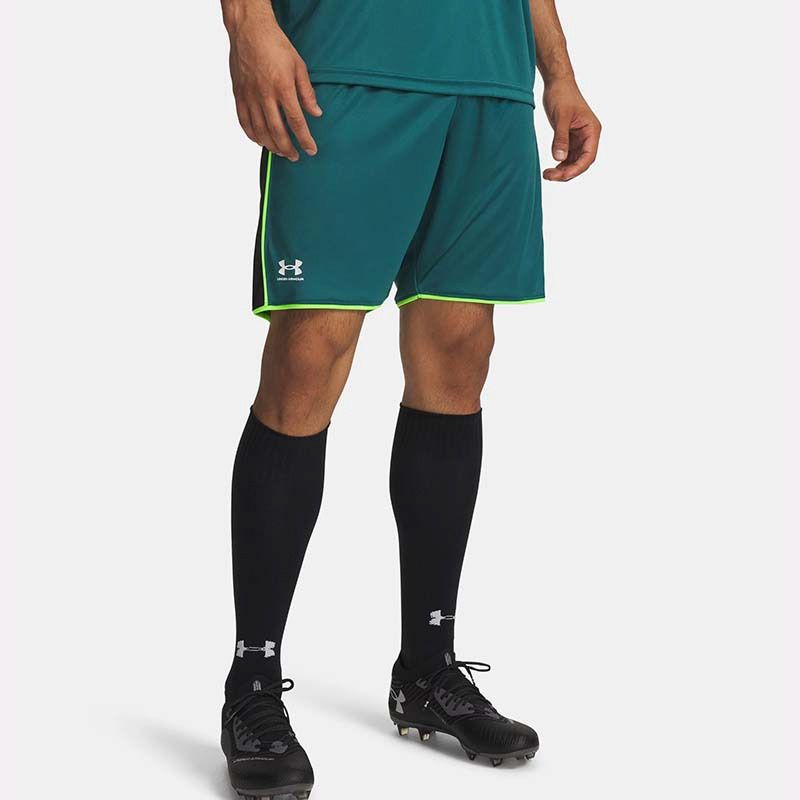 Men's Green / White Under Armour Challenger Train Shorts Rack From O'Neills