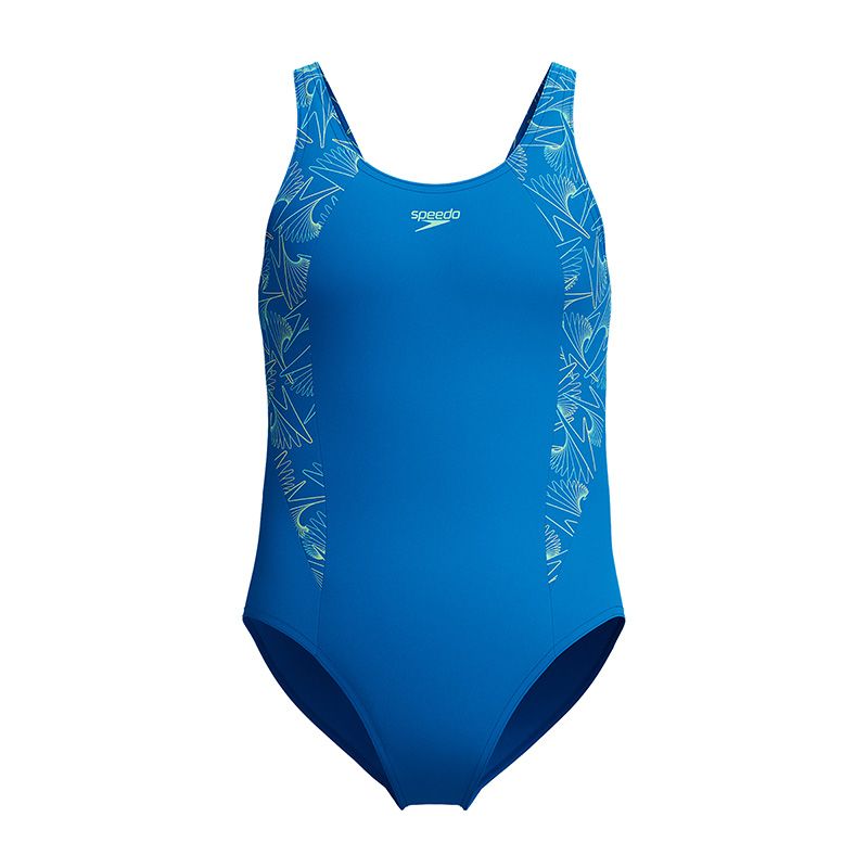 Kids' Speedo Hyperboom Splice Muscleback Swimsuit Lagoon Blue From O'Neills