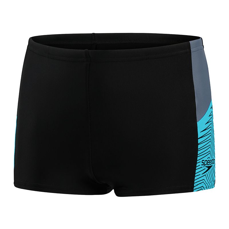 black and gray Speedo Men's Aqua short with a drawstring waist from O'Neills