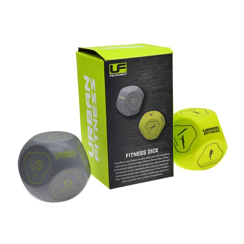 Yellow and Grey Urban Fitness Fitness Dice from O'Neills