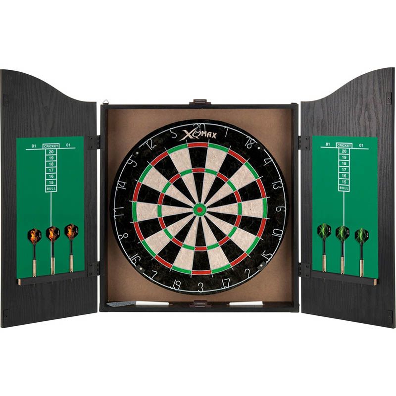 XQMax Home Darts Centre set with Cabinet and 2 sets of darts and flights from O'Neills