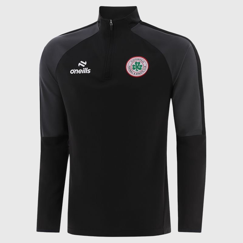 Cliftonville FC Men's Acer Half Zip Black from O’Neills