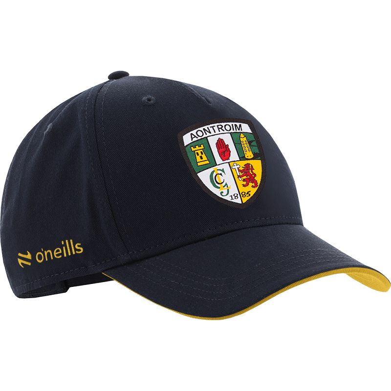 Navy Antrim GAA baseball cap with Antrim GAA crest on the front by O’Neills.