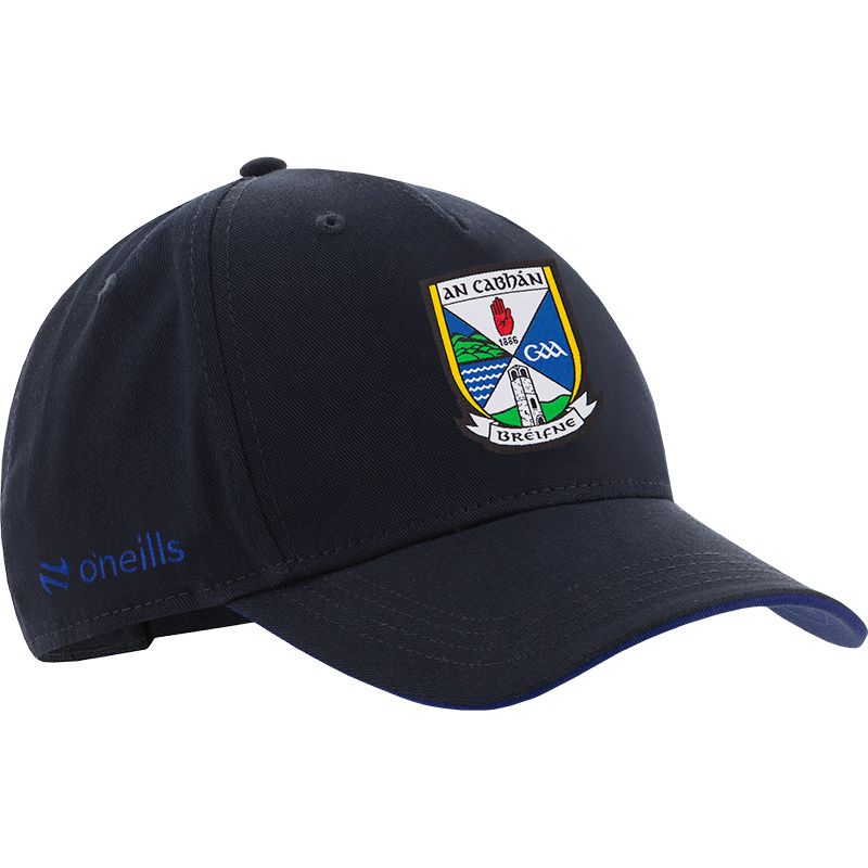 Navy Cavan GAA baseball cap with Cavan GAA crest on the front by O’Neills.