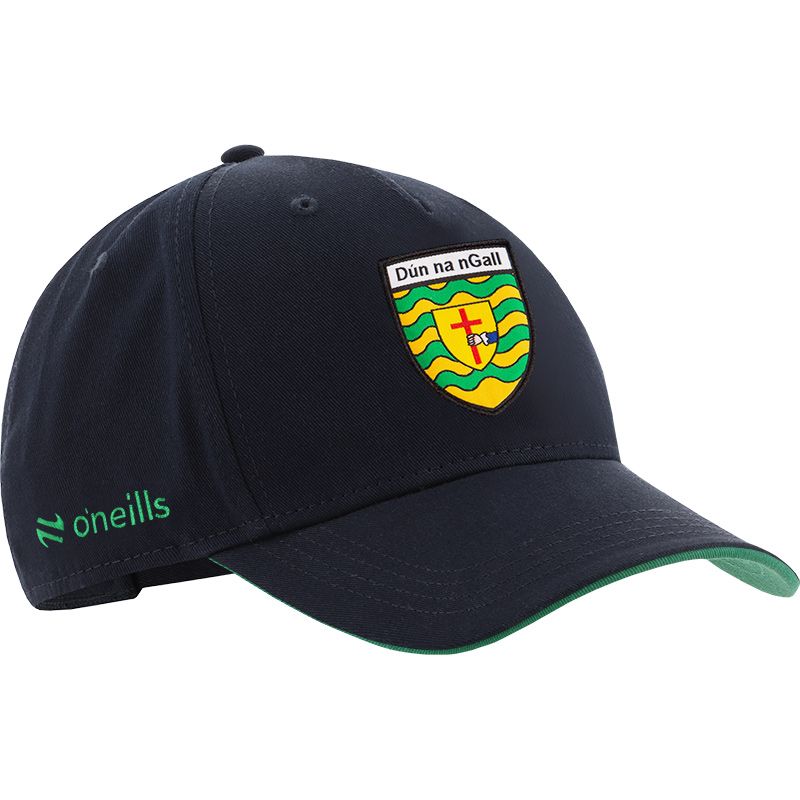 Navy Donegal GAA baseball cap with Donegal GAA crest on the front by O’Neills.