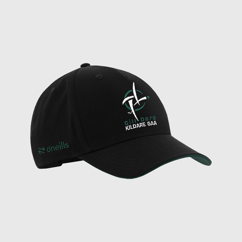 Black Kildare GAA baseball cap with Kildare GAA crest on the front by O’Neills.