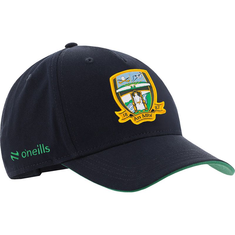 Navy Meath GAA baseball cap with Meath GAA crest on the front by O’Neills.
