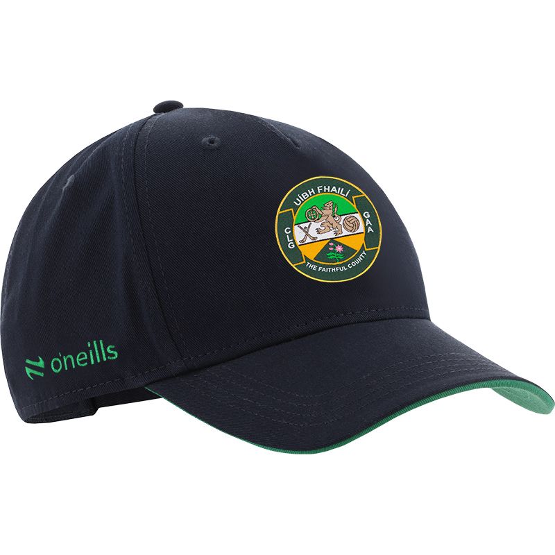 Navy Offaly GAA baseball cap with Offaly GAA crest on the front by O’Neills.