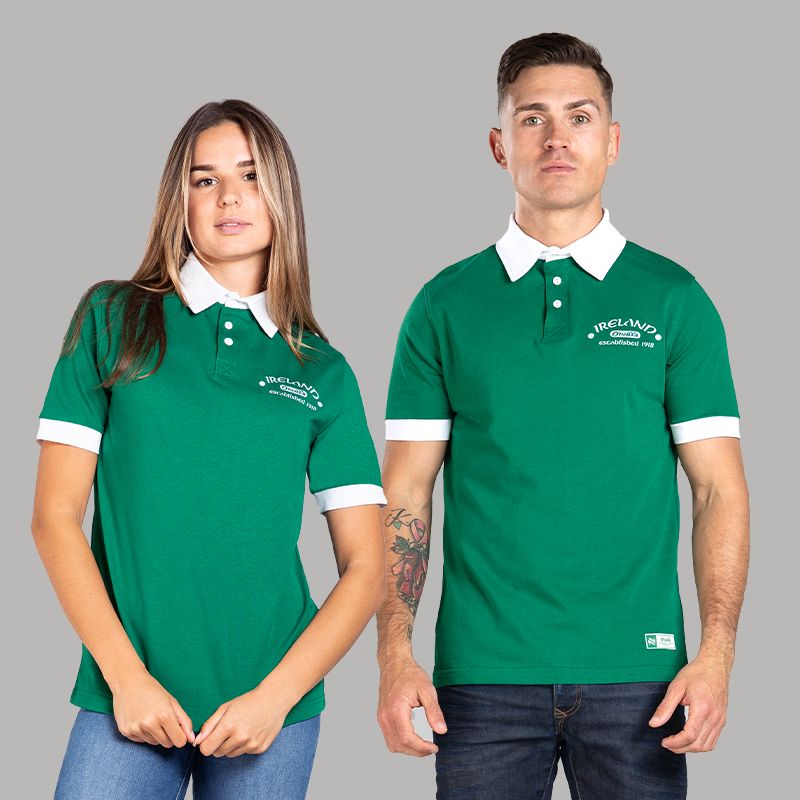 Green A Chara Est. 1918 Polo Shirt by O’Neills.