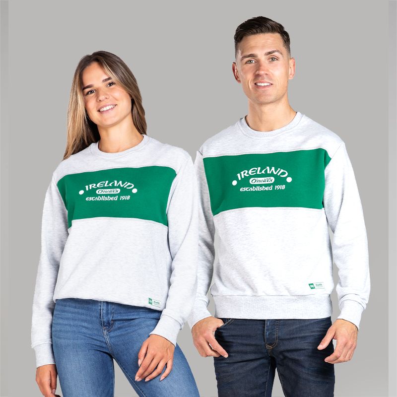 Grey A Chara Ireland Crew Neck Sweatshirt by O’Neills