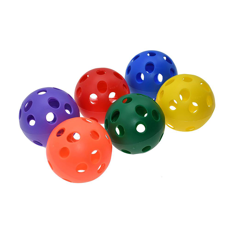 Multi coloured, light and durable air flow balls with holes
