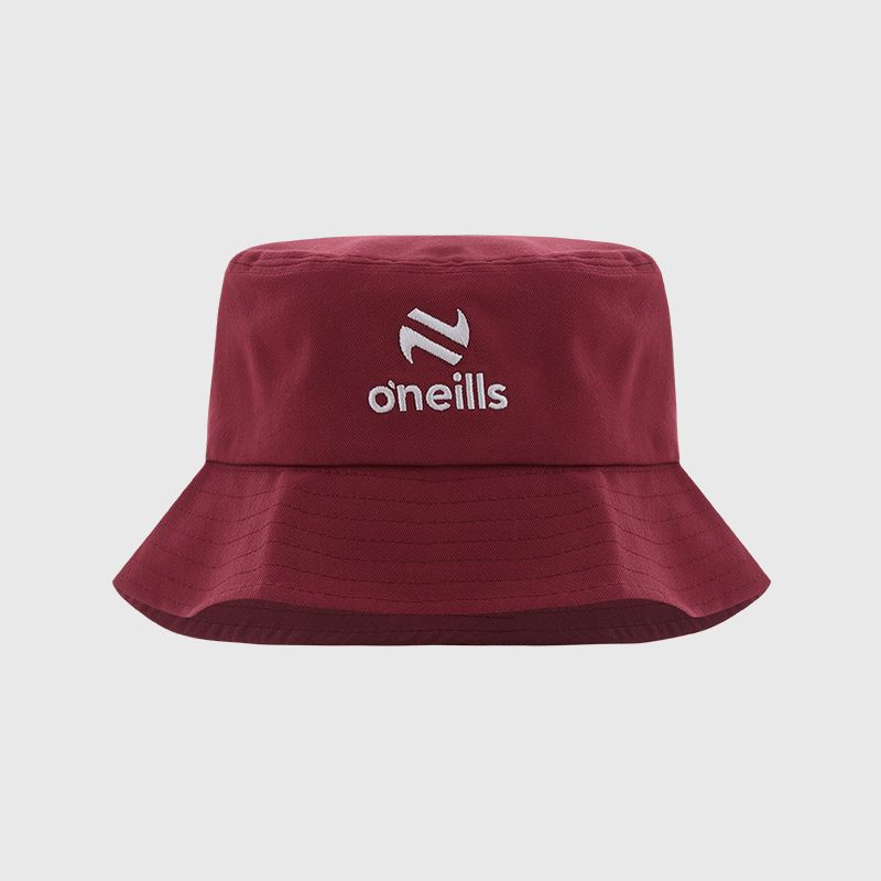 O’Neills Alburn Maroon Bucket Hat with embroidered O’Neills logo.