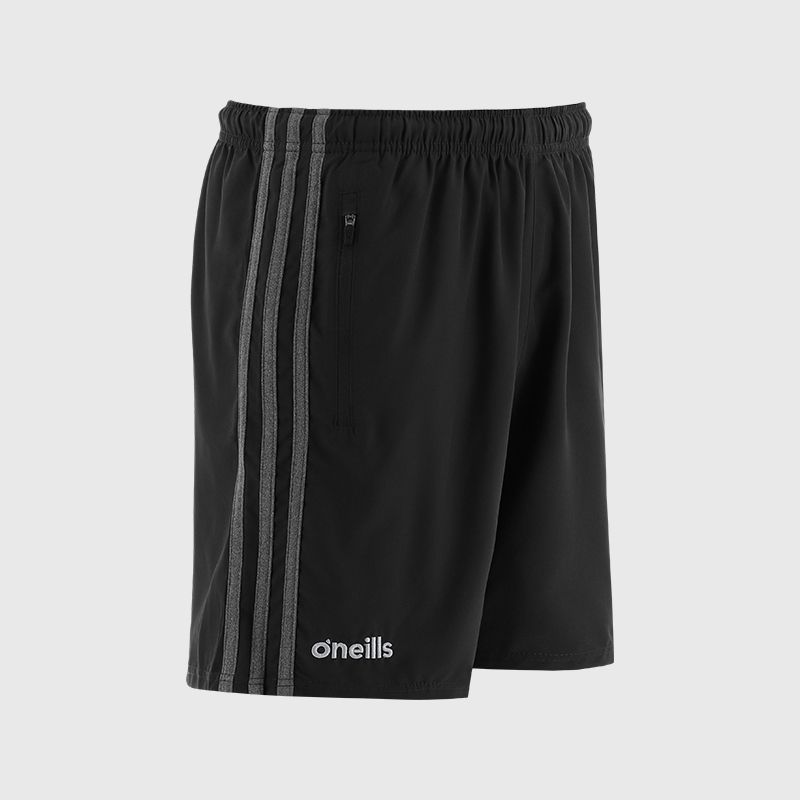 Black Kids' O’Neills shorts with pockets and stripes on the sides by O’Neills.