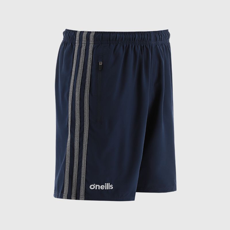 Navy Kids' O’Neills shorts with pockets and stripes on the sides by O’Neills.