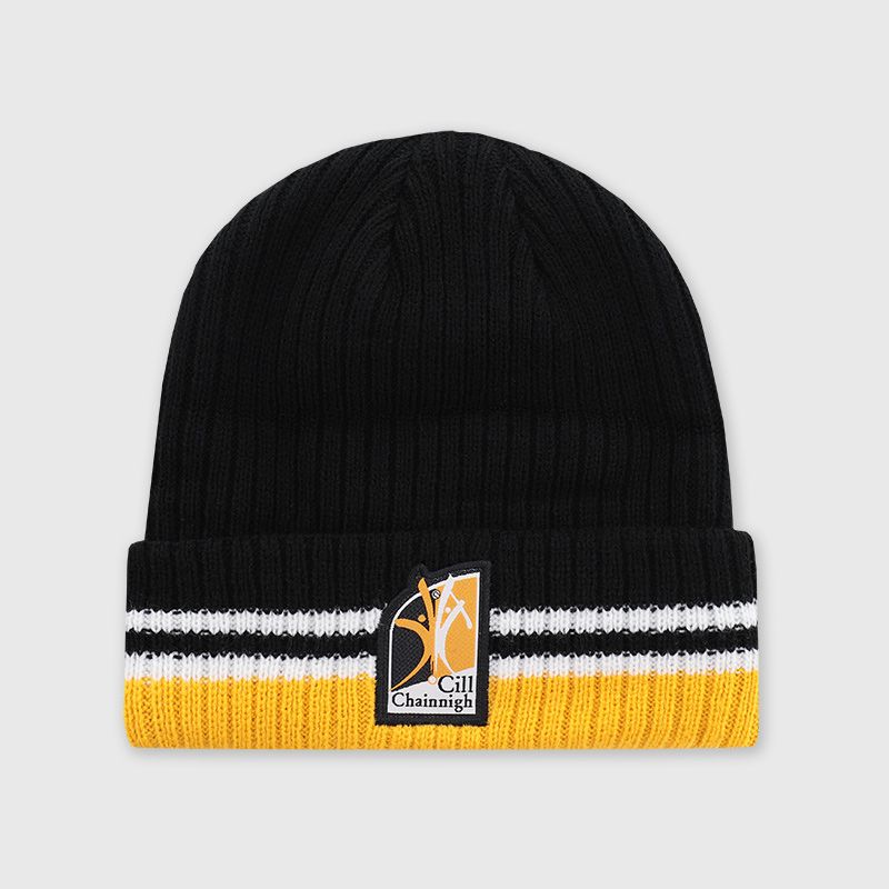 Black Kilkenny GAA Align Beanie Hat with county crest by O’Neills. 