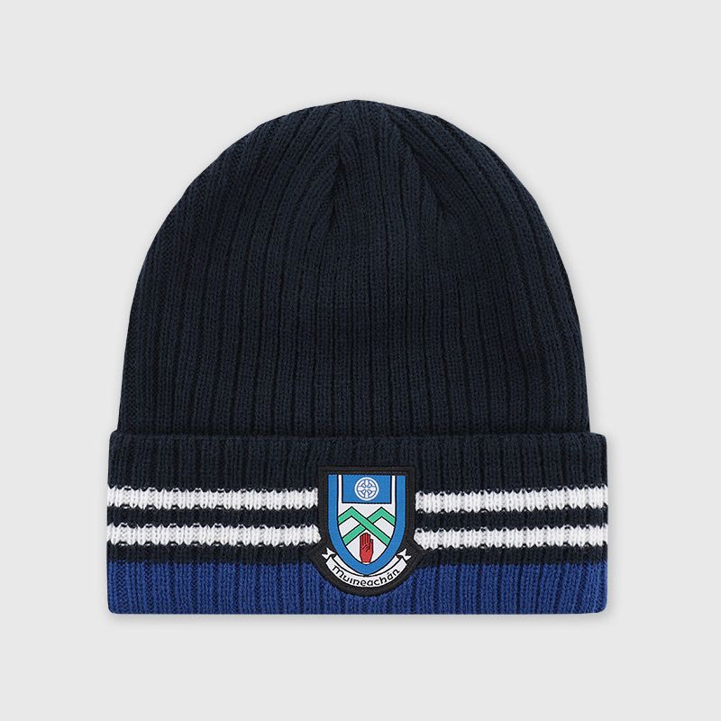 Navy Monaghan GAA Align Beanie Hat with county crest by O’Neills. 