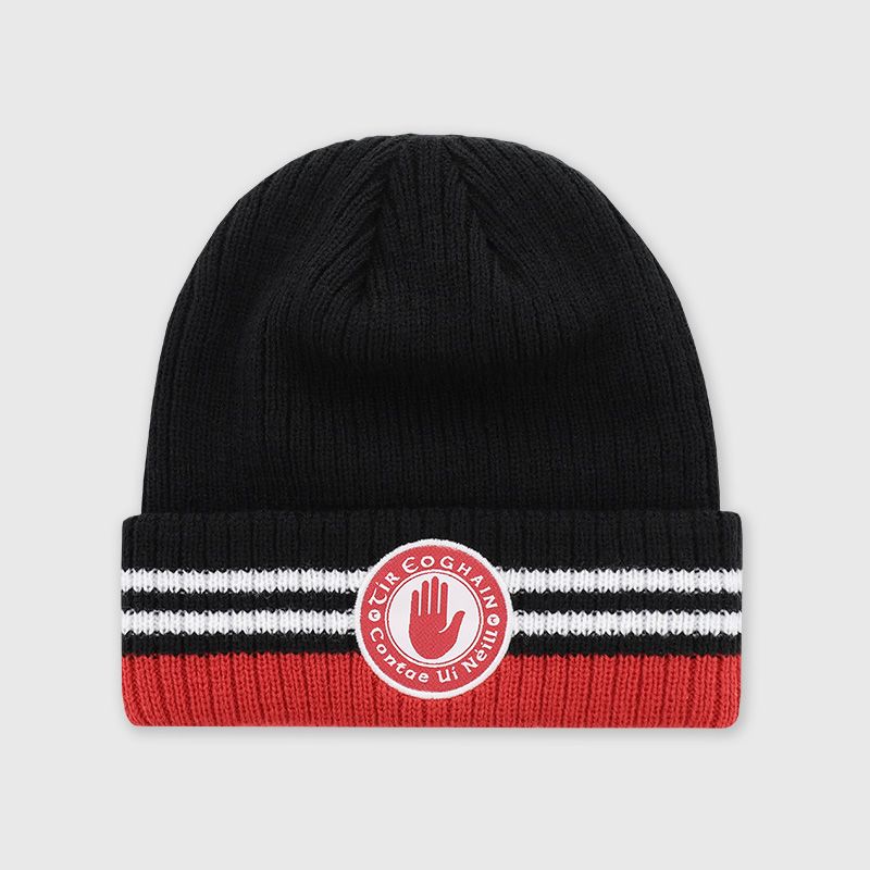 Tyrone GAA Align Beanie Hat Black / White / Red by O'Neills.