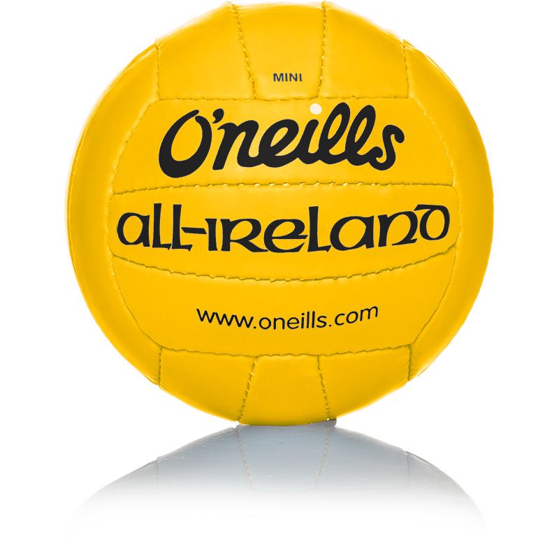 Mini All Ireland Football in yellow from O'Neills