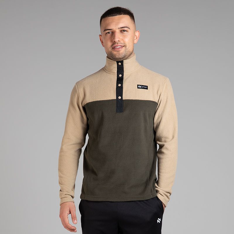 Men’s Nexus Snap Fleece Top Beige from O’Neills