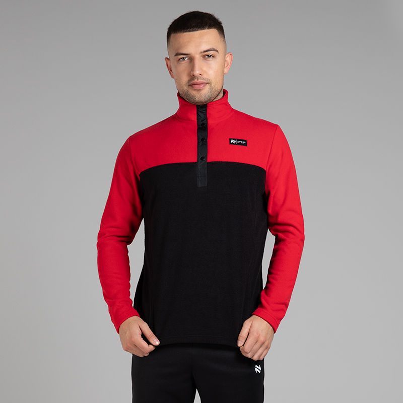 Men’s Nexus Snap Fleece Top Red from O’Neills