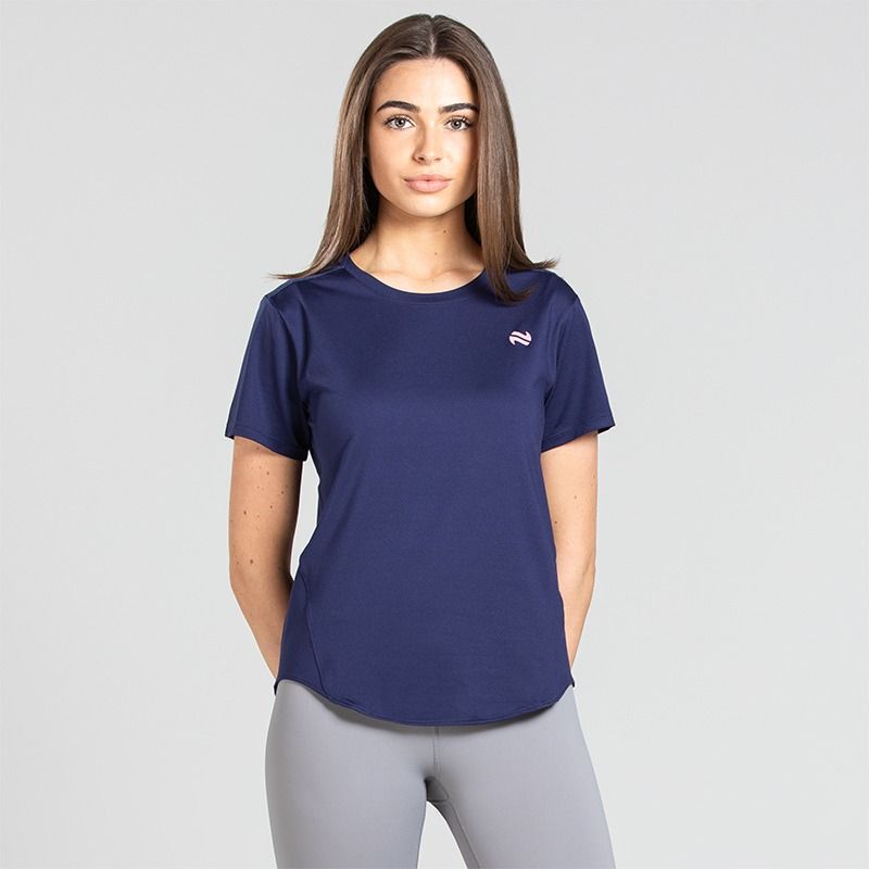 Navy Women’s Ember Training T-Shirt with soft stretch fabric