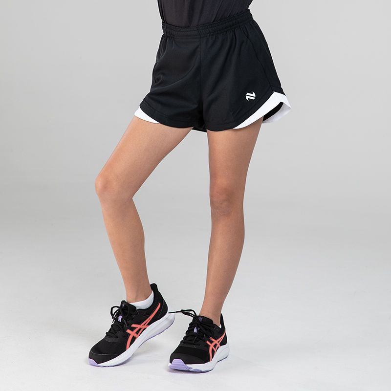 Black Kids' Sports Shorts with elasticated waistband by O’Neills.