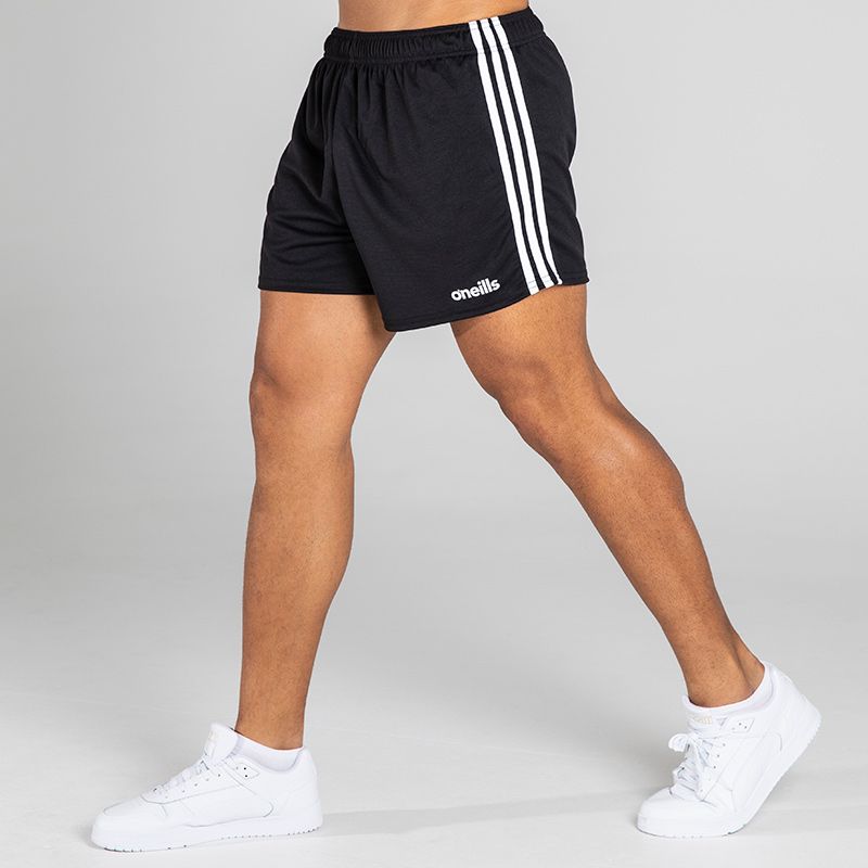 Black/White Men's Mourne Short with 3 stripe detail on side of legs by O'Neills. 