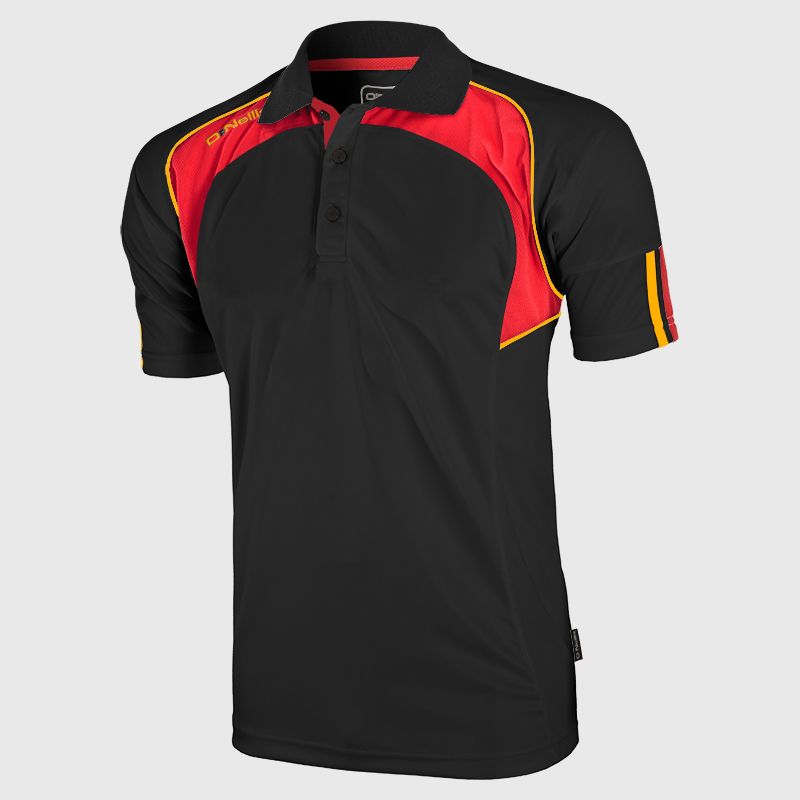 O'Neills Black / Red / Amber Kids' Apex Polo Shirt by O'Neills