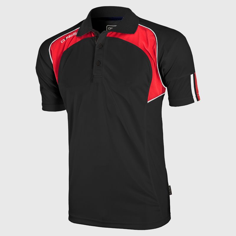 O'Neills  Black / Red / White Kids' Apex Polo Shirt by O'Neills.