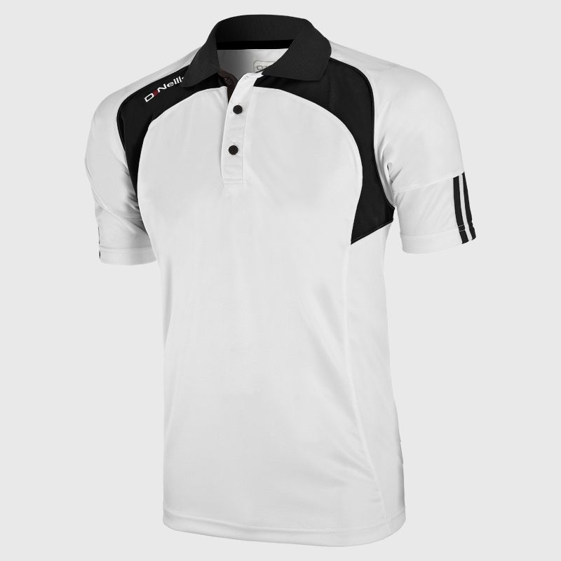 White/ Black Kids' Apex Polo Shirt by O'Neills.