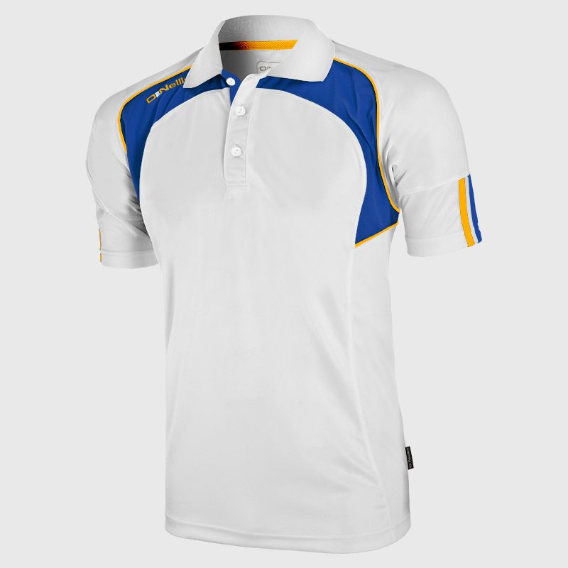 White / Royal / Amber Kids' Apex Polo Shirt by O'Neills.