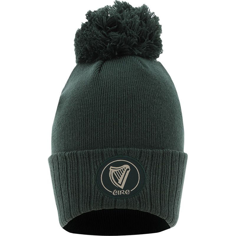 Green Arc Bobble Hat with Éire Ireland crest on the front and 3D O’Neills logo.