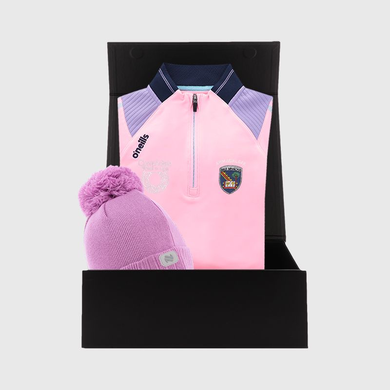 Armagh LGFA Kids' Dynamo Half Zip Gift Box Pink by O’Neills