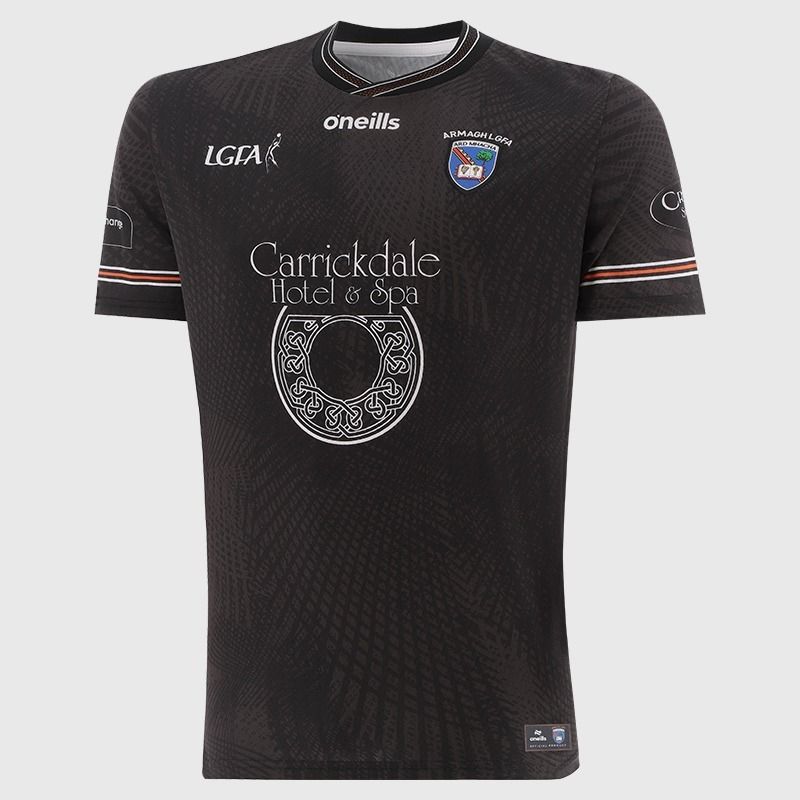 Black / Orange Armagh LGFA Player Fit Goalkeeper Jersey 2026 from O’Neills.