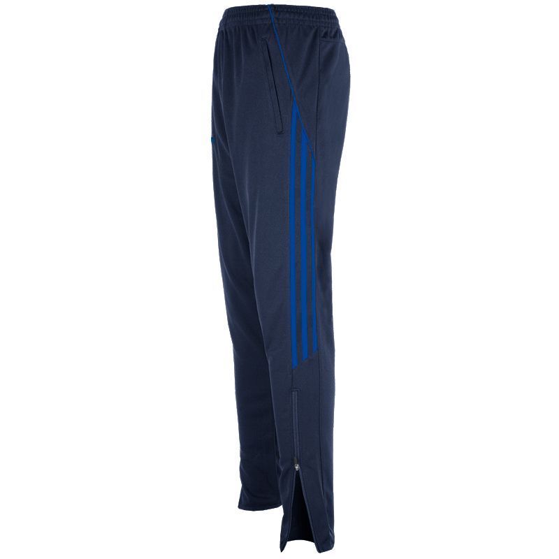 Men's navy Aston skinny pants with royal stripes from O'Neills.