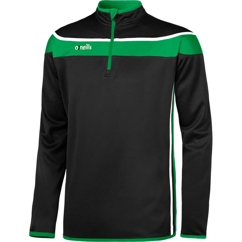 Men's Auckland Half Zip Top Black