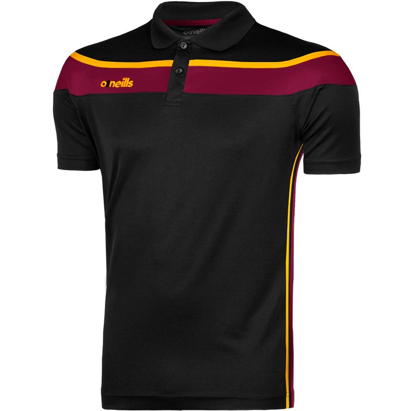 Women's Black Auckland Polo Shirt available from O'Neills.
