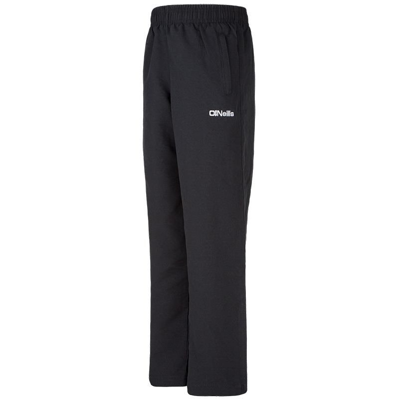 Black O'Neills Berne Woven Tracksuit bottoms with two zip pockets by O’Neills.