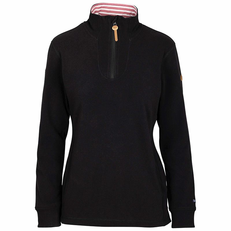 Black Trespass Women's Big Heart 1/4 Zip Fleece from O'Neills.