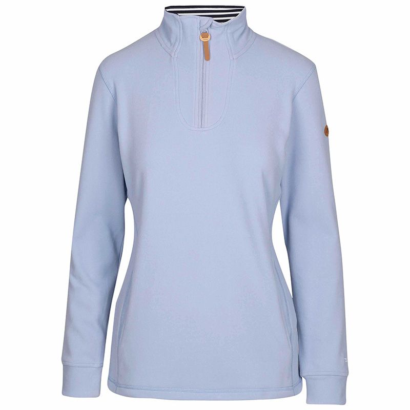 Blue Trespass Women's Big Heart half Zip Fleece from O'Neills.