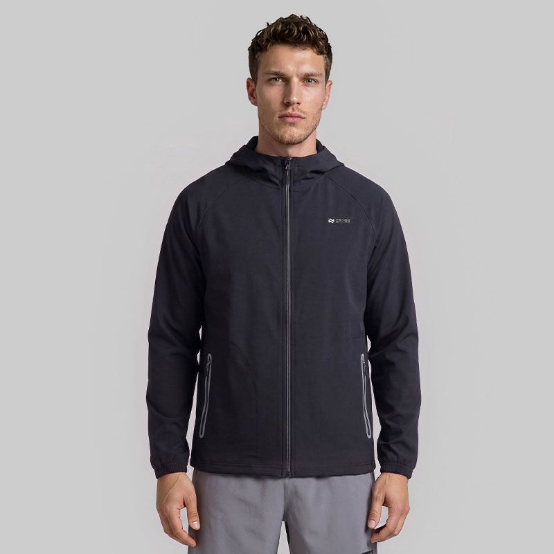 O'Neills Men's Black Tempus Full Zip Jacket with2 side zip pockets from O'Neills.