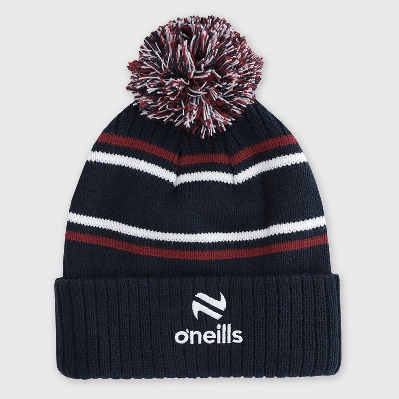 Kids' Bluestack Bobble Hat Navy / Maroon from O’Neills 