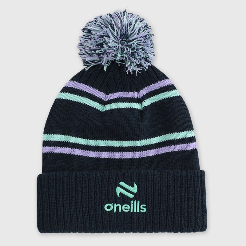 Kids' Bluestack Bobble Hat Navy / Purple from O’Neills 