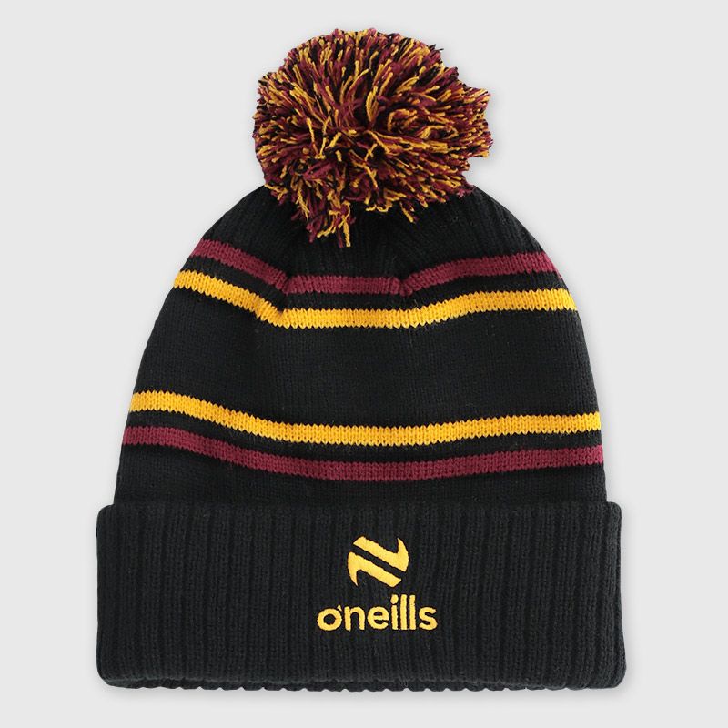 Kids' Bluestack Bobble Hat Black / Maroon from O’Neills 