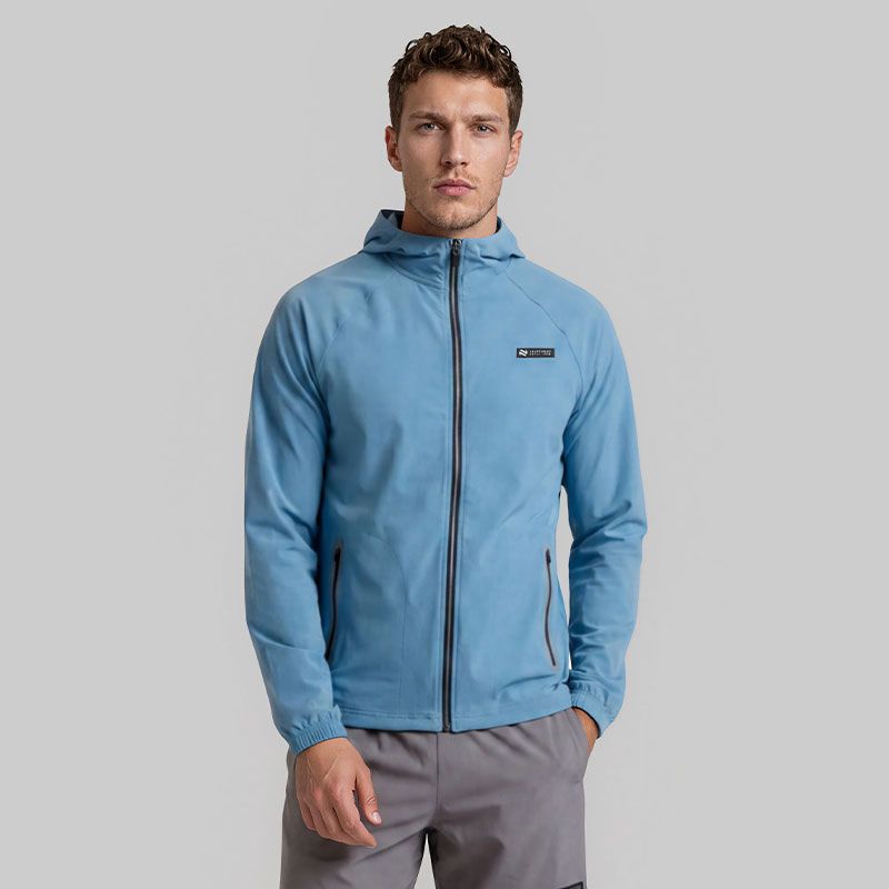 O'Neills Men's Blue Tempus Full Zip Jacket with 2 side zip pockets from O'Neills.