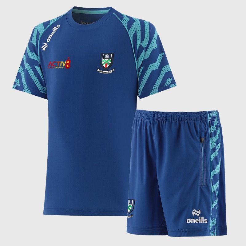 Royal O’Neills Kids' Monaghan Electro Two Piece Set including Short Sleeve T-Shirt and Shorts.