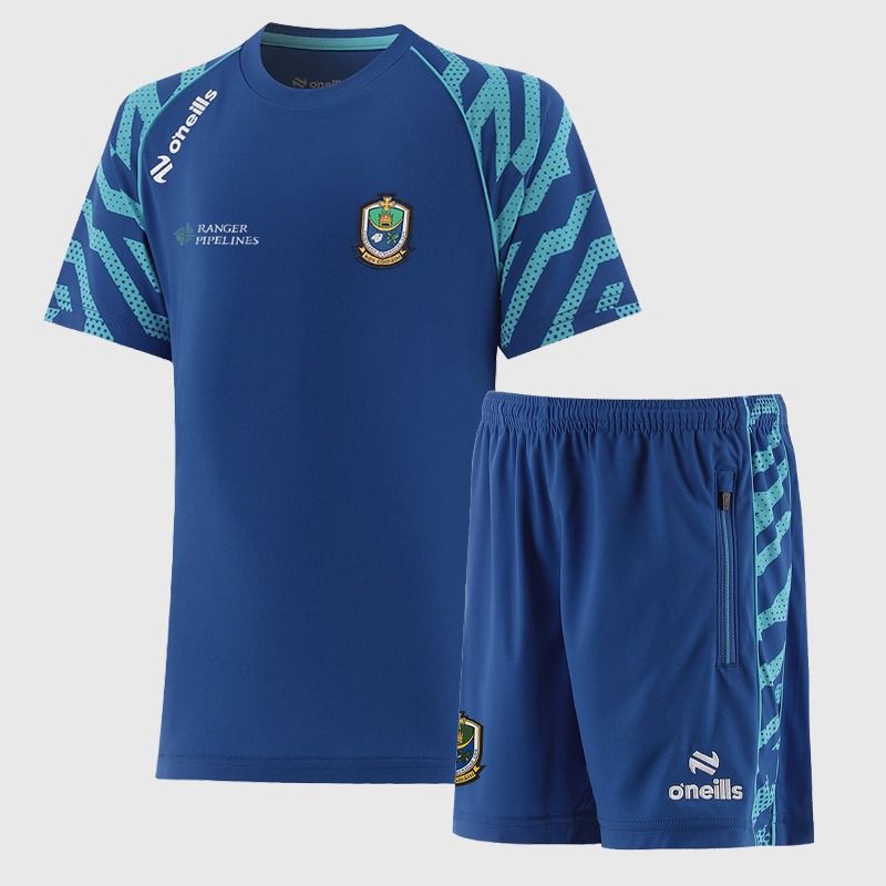 Royal O’Neills Kids' Roscommon GAA Electro Two Piece Set including Short Sleeve T-Shirt and Shorts.
